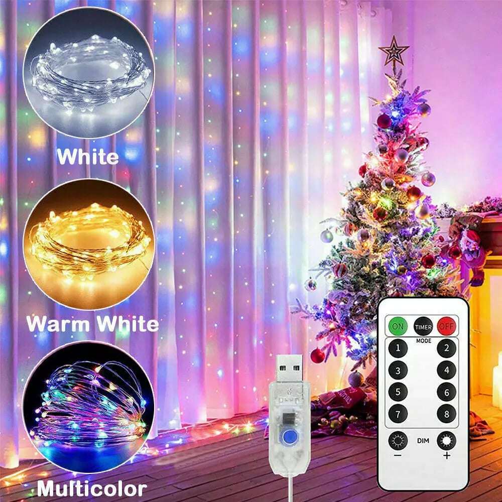 🎄Wyprzedaż świąteczna 49% TANIEJ🔥Lampki LED Curtain Fairy Lights