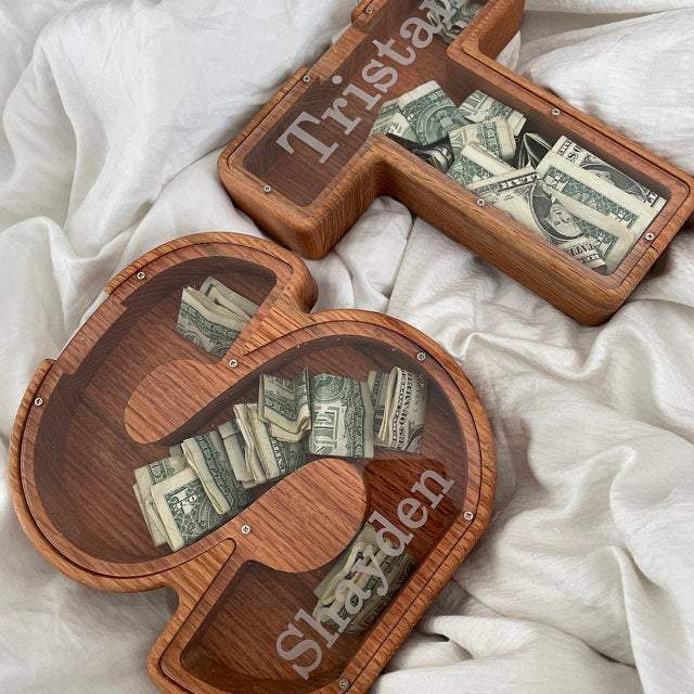 🎄Christmas Sale 49% OFF🎁Personalized Boys/Girls Piggy Bank-Wood Gift For Kids😘