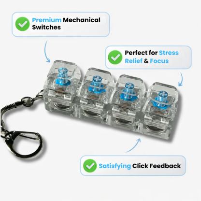 Mechanical Click-Fidget Keychain