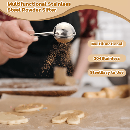 🔥LAST DAY 49% OFF - 🛠️🔥Multifunctional Stainless Steel Powder Sifter