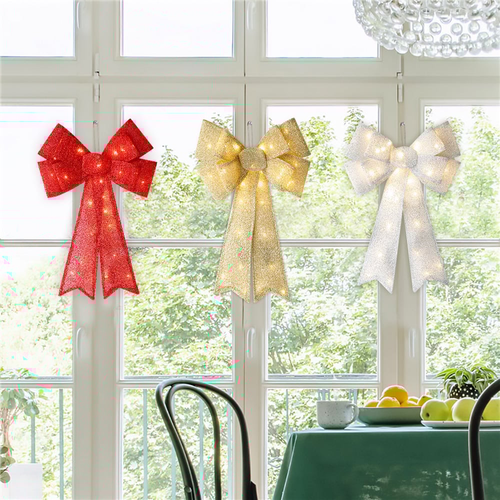 🎄 ​​Sparkle-now Pre-sale!​​ 🎀✨ ​​LIT CHRISTMAS BOW​​