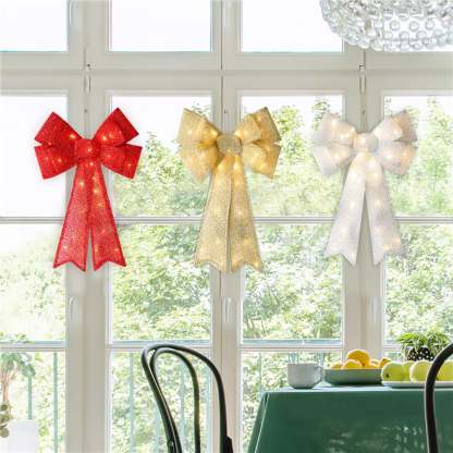 🎄 ​​Sparkle-now Pre-sale!​​ 🎀✨ ​​LIT CHRISTMAS BOW​​