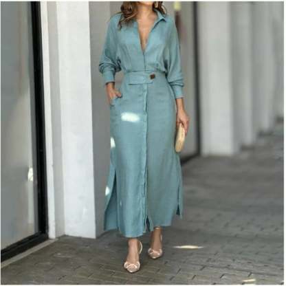 🎁LAST DAY SALE-49% OFF🎁2025Cotton And Linen Solid Color Maxi Dress