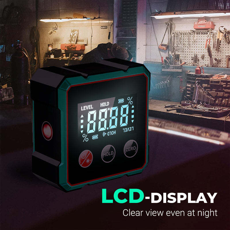 🎁2025 Hot Sale 50% OFF💥Magnetic Digital Angle Finder with Electronic Laser