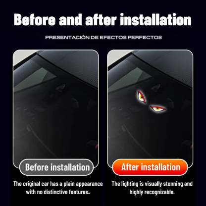 🔥Ostatni dzień - 49% zniżki - 🚗Solarna lampa samochodowa LED Demon Eye