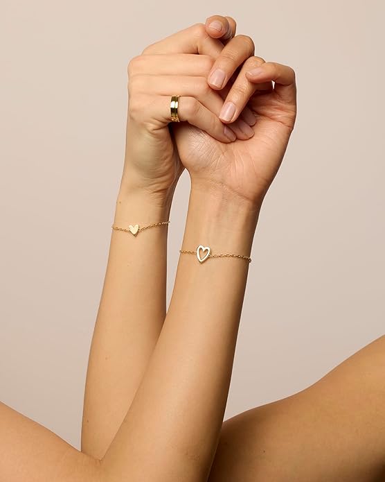 Plated Adjustable Matching Bracelets for Women – Share the Love, Wear the Connection💖