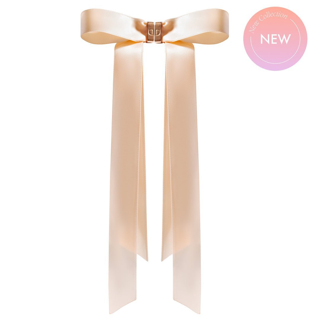 🎀Magnetic Satin Bow Hairpin Rose Gold
