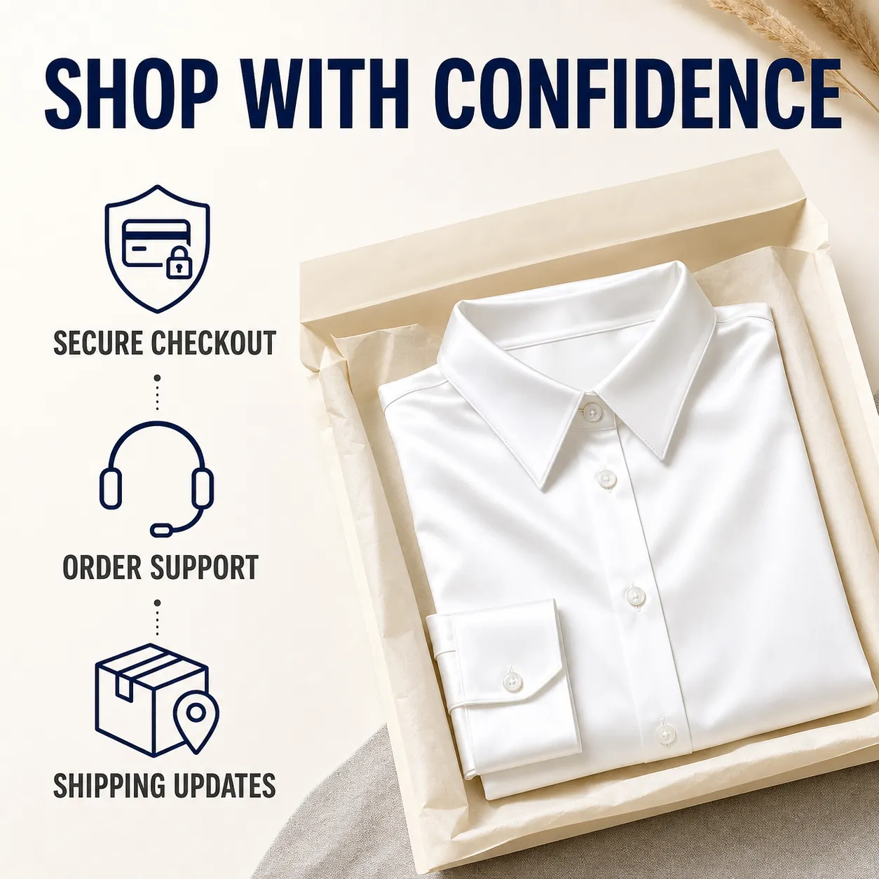 Shop with confidence guarantee