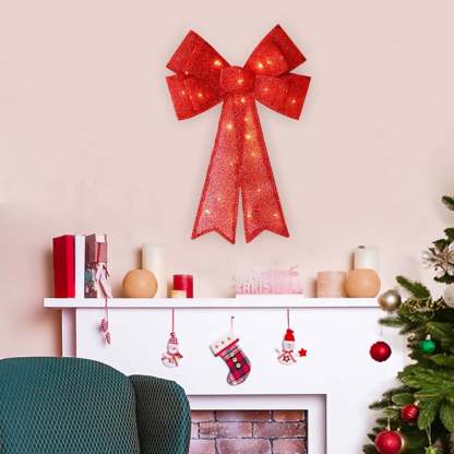 🎄 ​​Sparkle-now Pre-sale!​​ 🎀✨ ​​LIT CHRISTMAS BOW​​