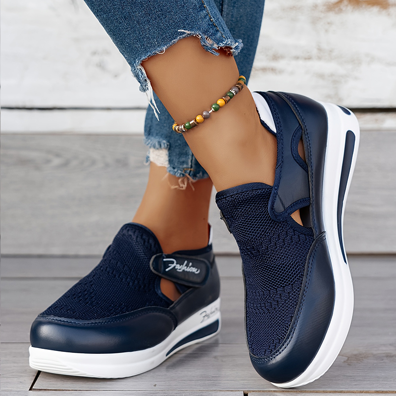 🔥Promocja ostatniego dnia – 50% zniżki - Damskie oddychające sneakersy ortopedyczne z siateczką i zapięciem na rzep
