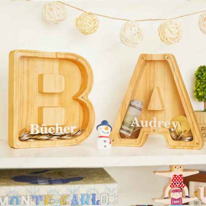 🎄Christmas Sale 49% OFF🎁Personalized Boys/Girls Piggy Bank-Wood Gift For Kids😘