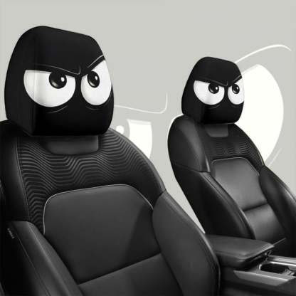 😆 Zabawne pokrowce na headrest samochodów kreskówek - 2d 2d Universal Fit 🚗