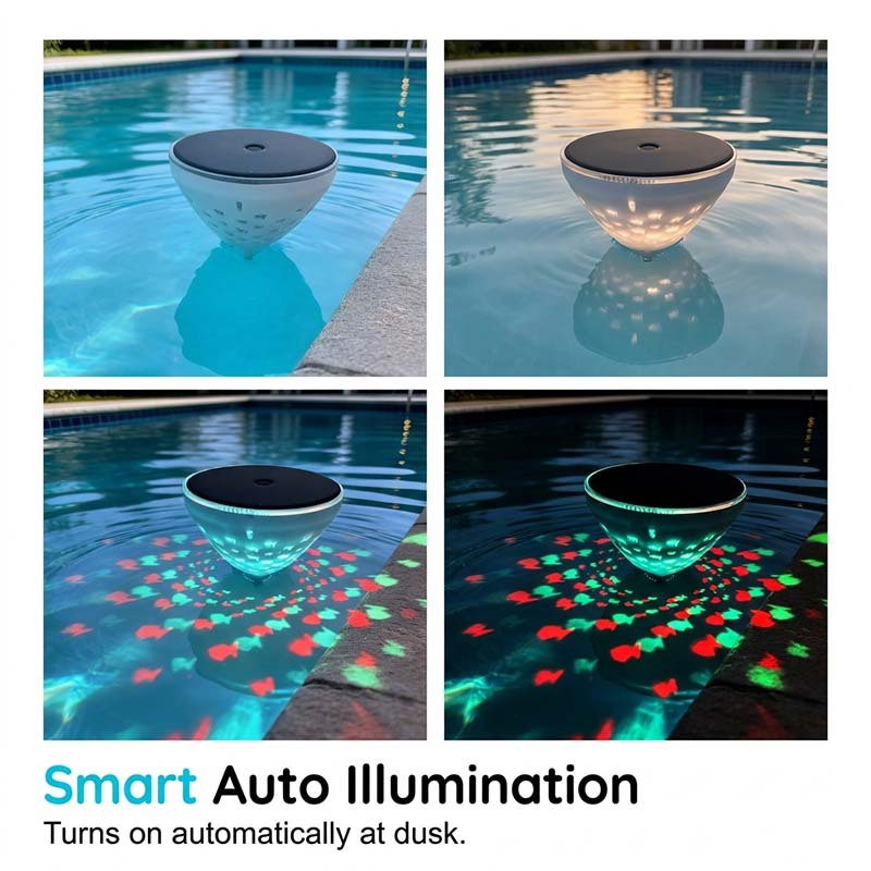 Solar Floating Pool Light with Fish Projection