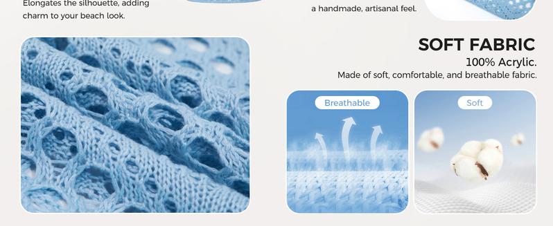 Fisoew Women's Bohemian-Inspired Beige Crochet Top with V-Neck #TikTokShopJumpstartSale Casual Chic