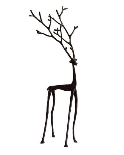 🎅Bestsellery świąteczne🦌Czarne figurki reniferów, ozdoby świąteczne