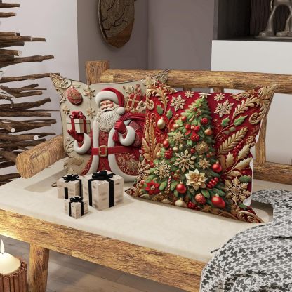 🎅Wyprzedaż świąteczna 49% TANIEJ🎄Poszewka na poduszkę z motywem świątecznym