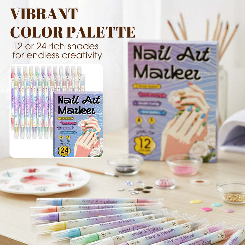 💅🖌️Dual‑Tip Nail Art Pens