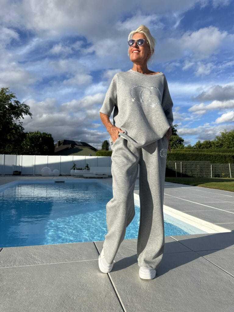 ⏳Oferta ograniczona czasowo! ⏰Damski dwuczęściowy zestaw casualowy, jednokolorowa bluzka i luźne spodnie