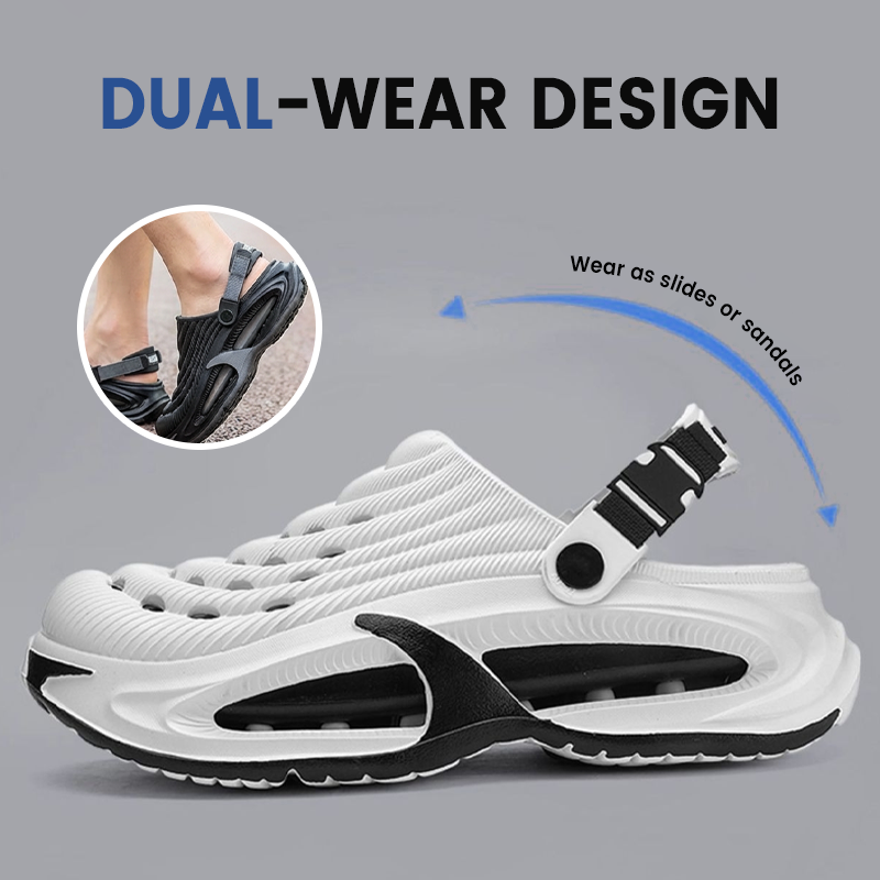 👟50% ZNIŻKI🌬️Męskie uniwersalne sandały 2 w 1 – gruba podeszwa EVA, antypoślizgowe i ultralekkie, oddychające🏃‍♂️