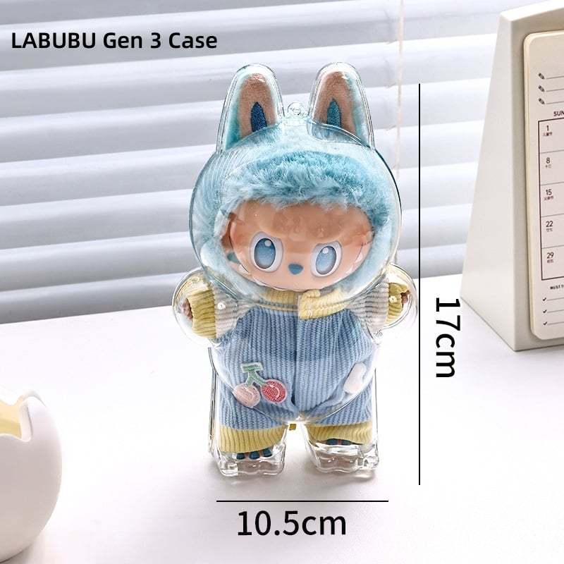 Clear Bag Keychain For LABUBU Plush Doll