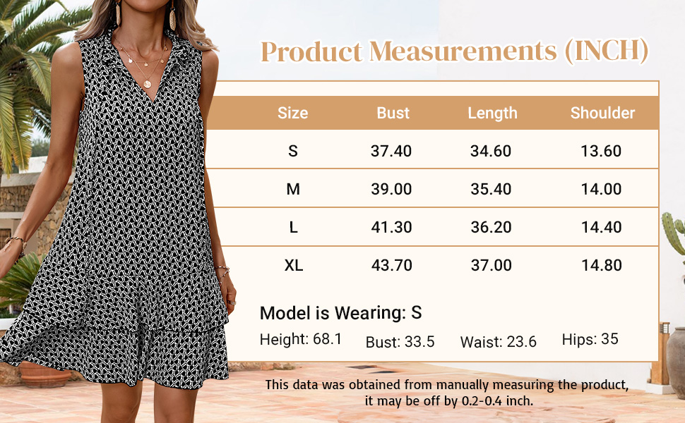 SweatyRocks Women's Print Casual Smock Dress Tiered Ruffle Hem Dress