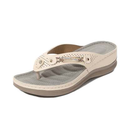 Damskie eleganckie wygodne miękkie sandały typu flip flop