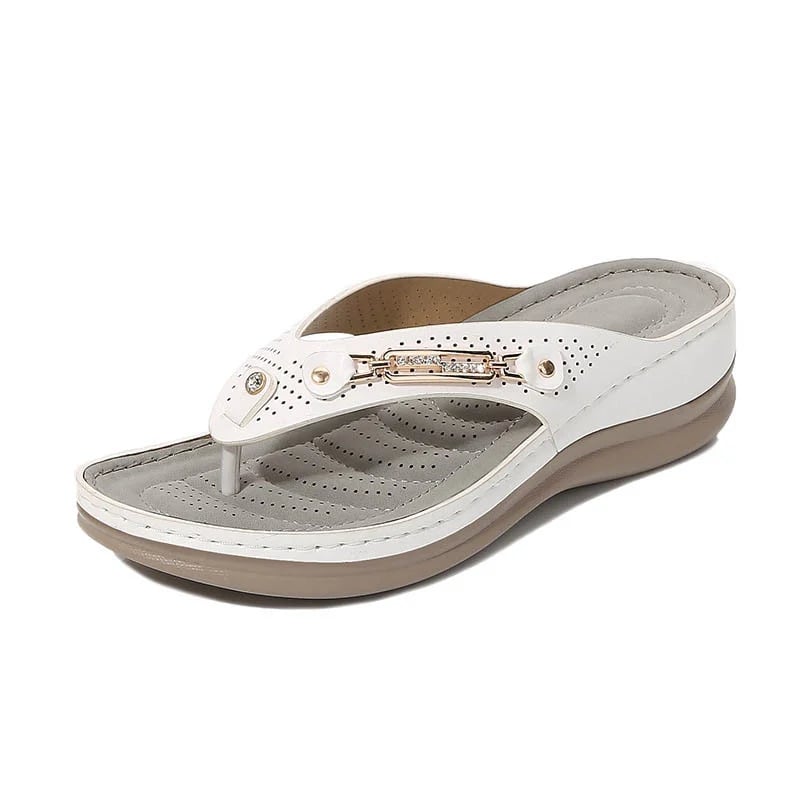 Damskie eleganckie wygodne miękkie sandały typu flip flop