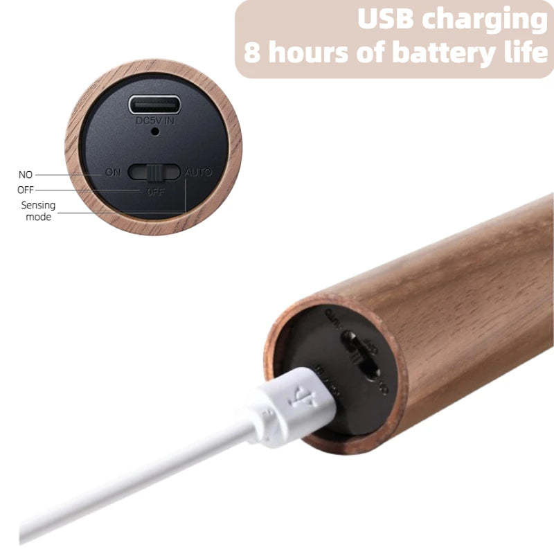 Motion Sensor Wall Light – Rechargeable LED Magnetic Night Lamp for Hallway, Bedroom, Wardrobe, Stairwell, and Cabinet