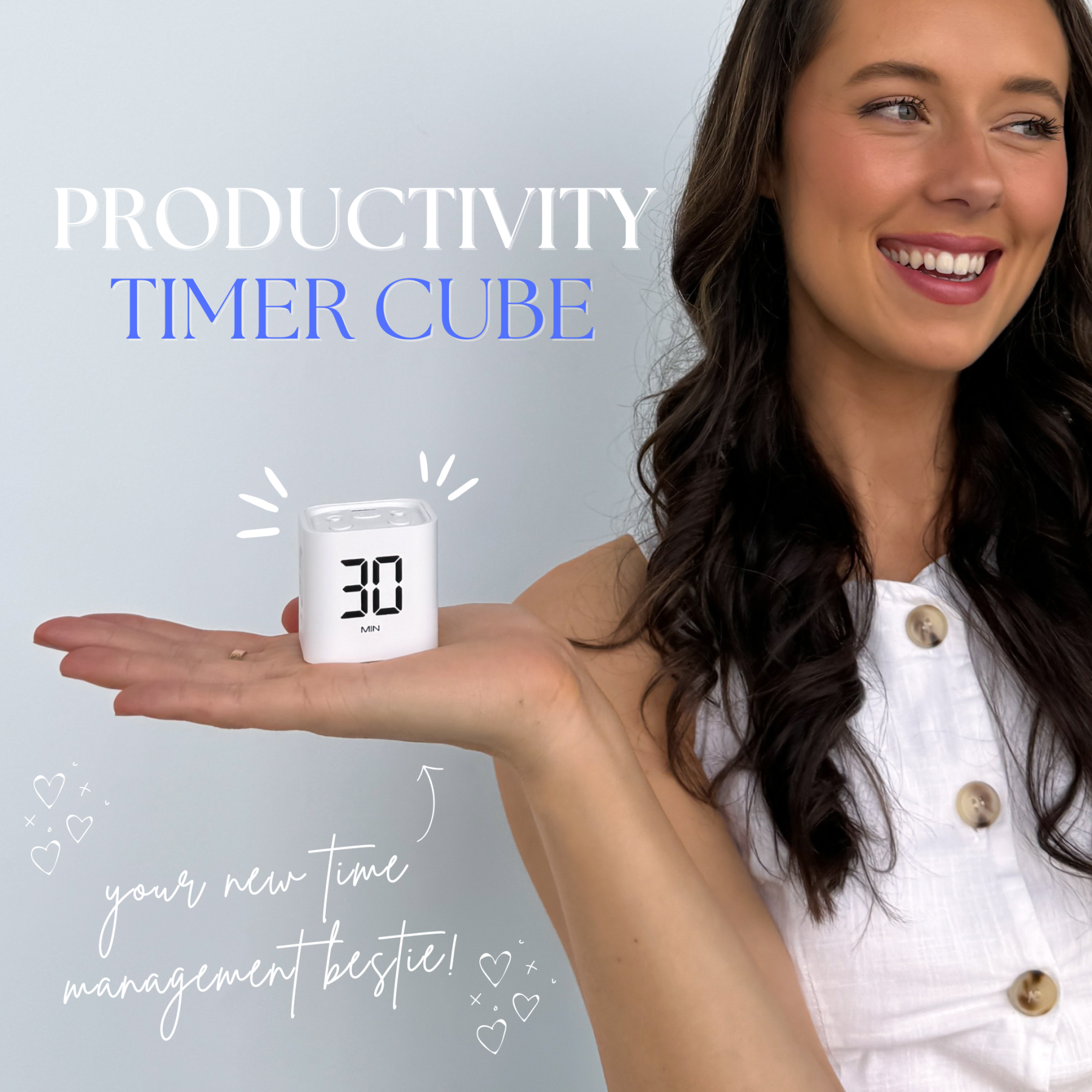 Productivity timer cube