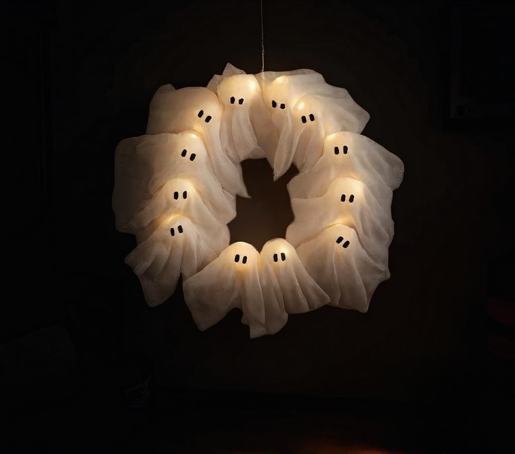 🔥This Week Special Price 49% OFF🎃Spooky Halloween Glow Wreath