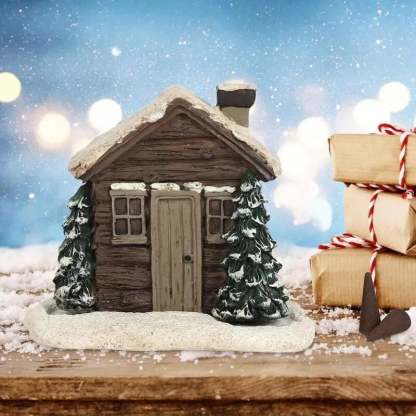 🏠Log Cabin Incense Burner with Smoking Chimney🎄Perfect Christmas Gift