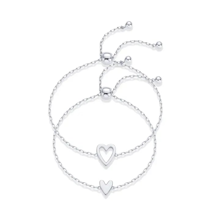 Plated Adjustable Matching Bracelets for Women – Share the Love, Wear the Connection💖