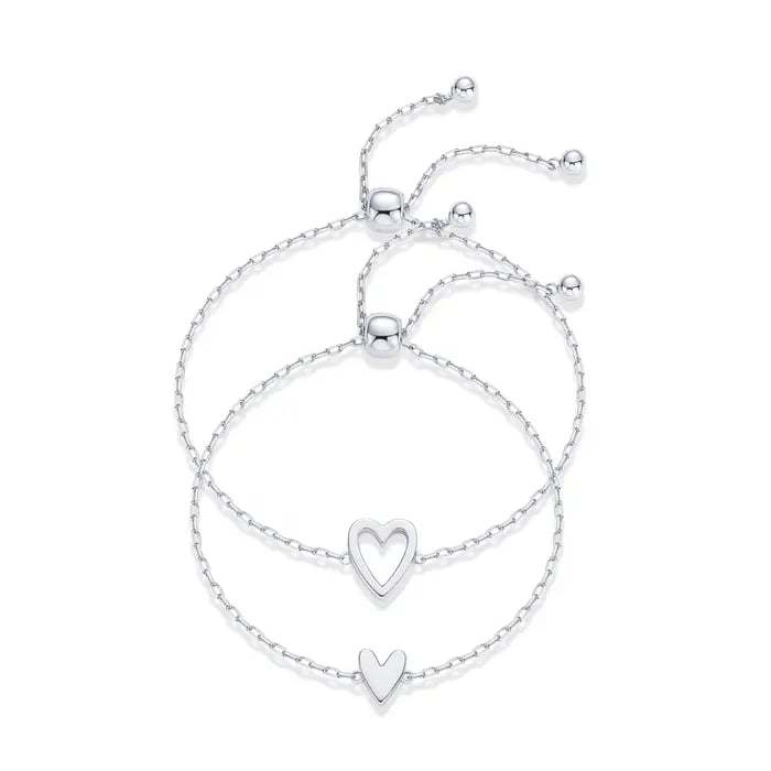 Plated Adjustable Matching Bracelets for Women – Share the Love, Wear the Connection💖