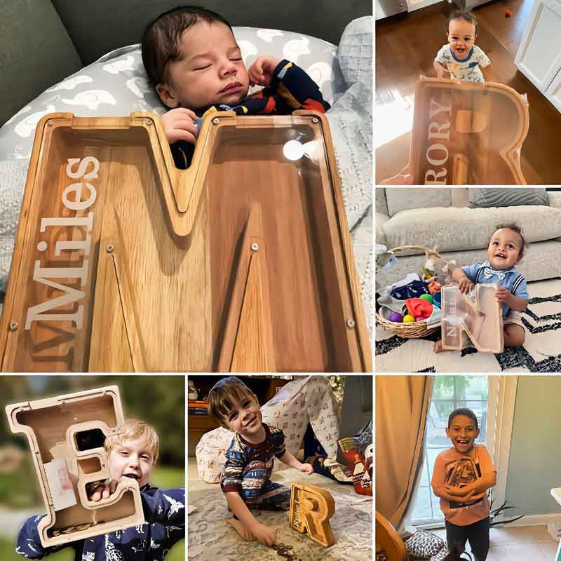 🎄Christmas Sale 49% OFF🎁Personalized Boys/Girls Piggy Bank-Wood Gift For Kids😘