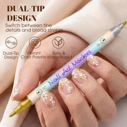 💅🖌️Dual‑Tip Nail Art Pens