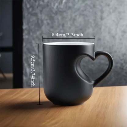 Heart-shaped Color-changing Ceramic Mug