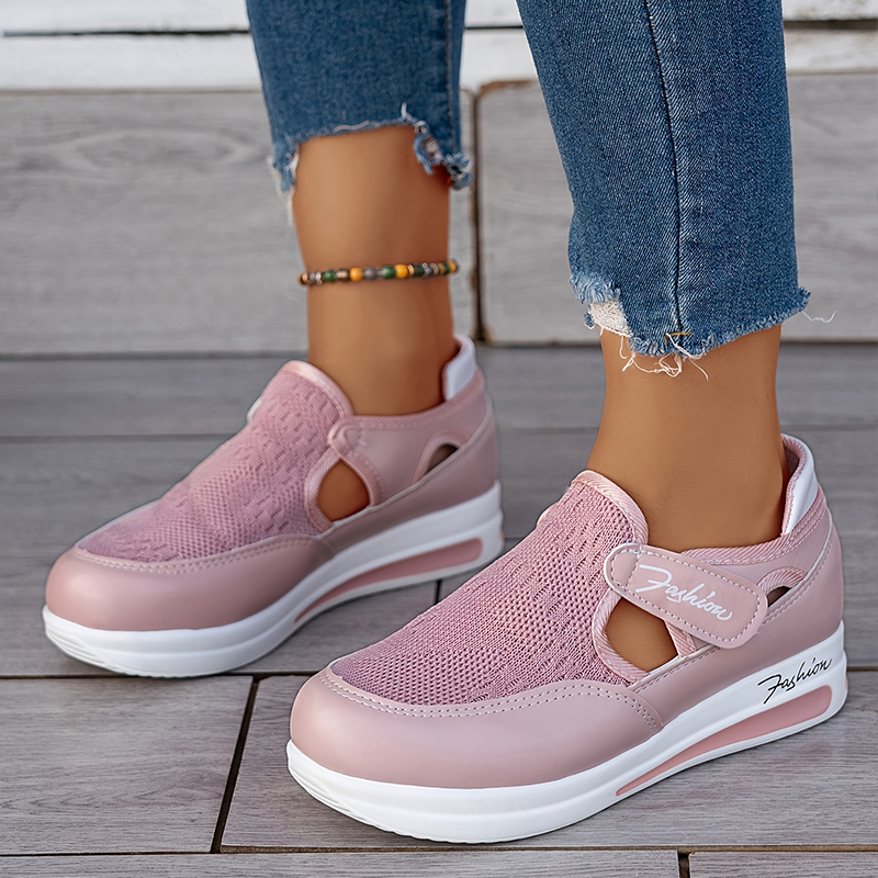 🔥Promocja ostatniego dnia – 50% zniżki - Damskie oddychające sneakersy ortopedyczne z siateczką i zapięciem na rzep