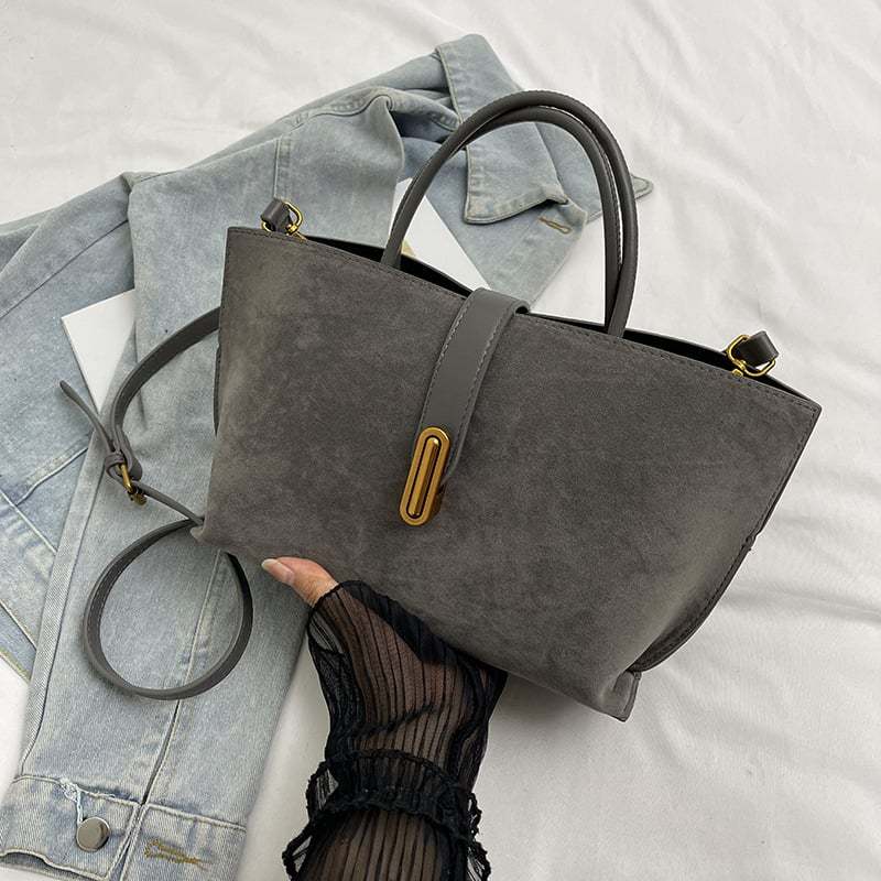 Women's Elegant Solid Color French Style Handbag