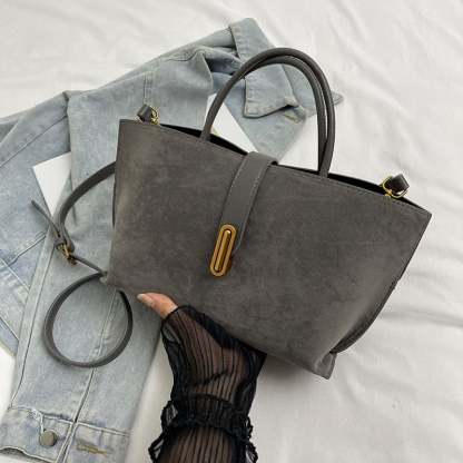 Women's Elegant Solid Color French Style Handbag