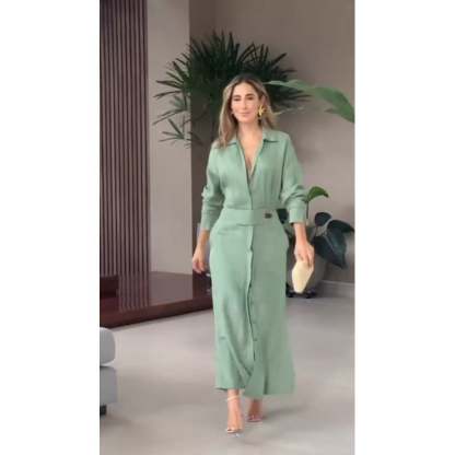 🎁LAST DAY SALE-49% OFF🎁2025Cotton And Linen Solid Color Maxi Dress