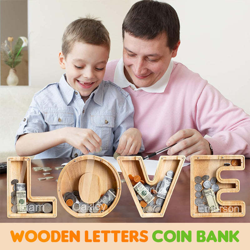Christmas Sale 49% OFFPersonalized Boys/Girls Piggy Bank-Wood Gift For Kids