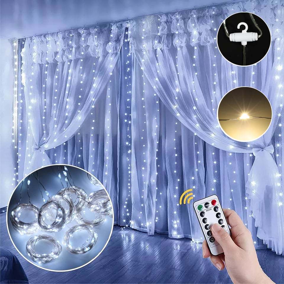 🎄Wyprzedaż świąteczna 49% TANIEJ🔥Lampki LED Curtain Fairy Lights