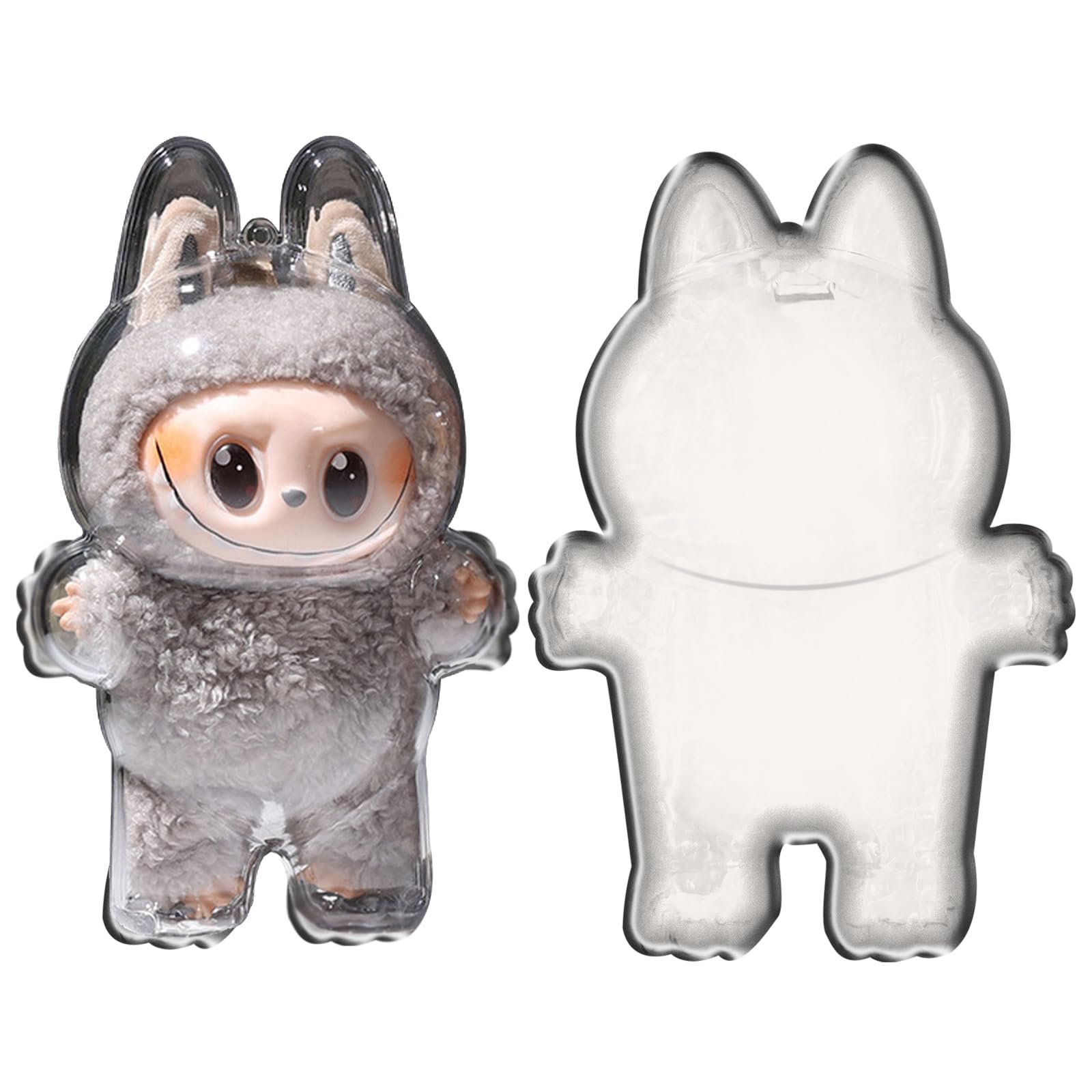 Clear Bag Keychain For LABUBU Plush Doll