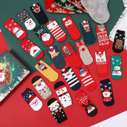 🎄24 Days of Christmas Countdown Socks Blind Box 🧦