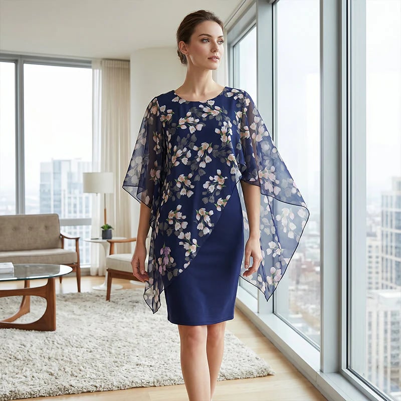 👗 40% OFF! ✨ Floral Overlay & Dress Set – Elegant, Feminine ✨