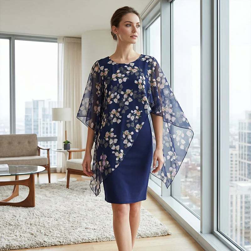 👗 40% OFF! ✨ Floral Overlay & Dress Set – Elegant, Feminine ✨