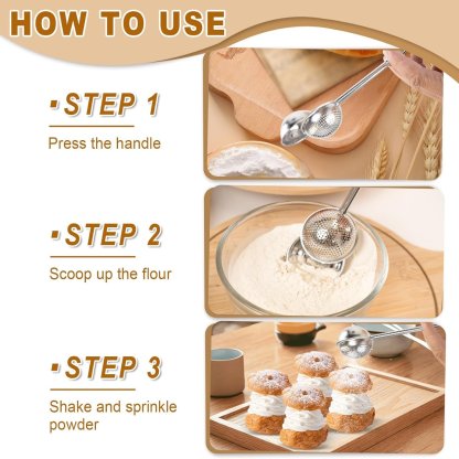 🔥LAST DAY 49% OFF - 🛠️🔥Multifunctional Stainless Steel Powder Sifter