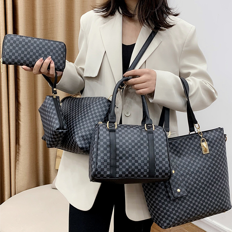 👜 Stylish 6-in-1 Mom-and-Baby Bag Set – Printed, versatile shoulder bag, crossbody bag, and handbag for everyday use 🌿