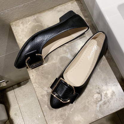 One Pedal Lazy Pointed Shallow Mouth Single Shoes