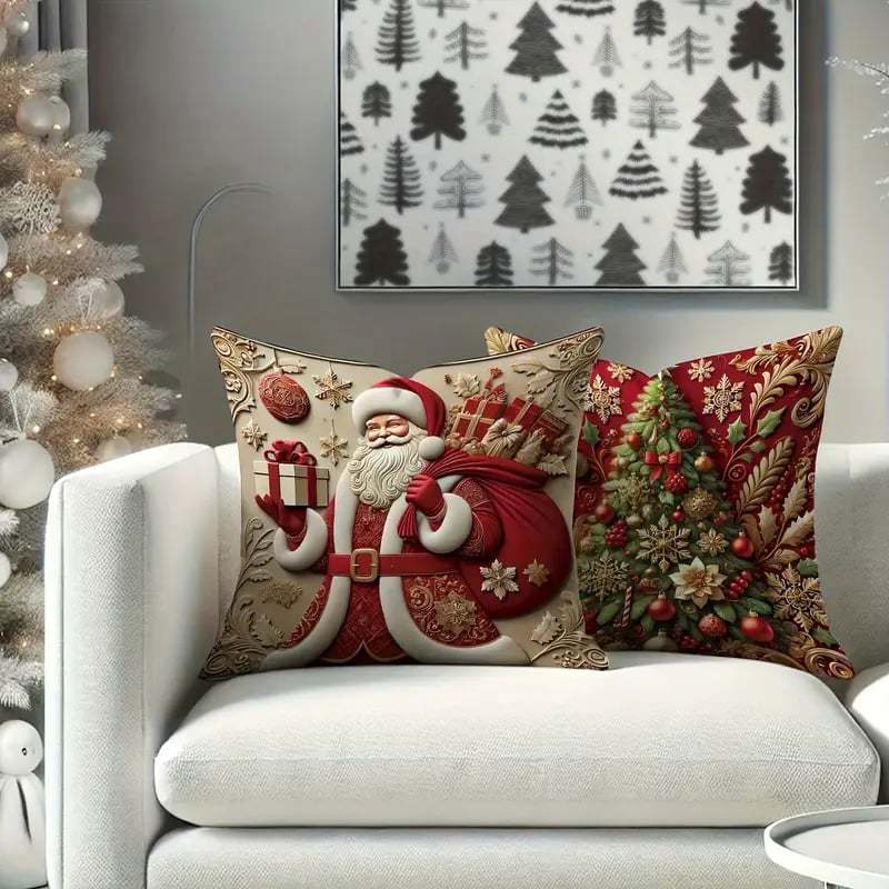 🎅Wyprzedaż świąteczna 49% TANIEJ🎄Poszewka na poduszkę z motywem świątecznym